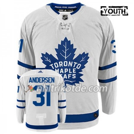 Toronto Maple Leafs Trikot FREDERIK ANDERSEN 31 Adidas Weiß Authentic - Kinder